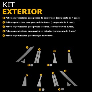 Foto 5 | Foto 5 | Protectores Ppf Para Postes Y Manijas De Nissan Xtrail 2025