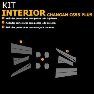 Foto 2 | Foto 2 | Protectores Ppf Para Postes Y Manijas Changan Cs55 Plus 2025