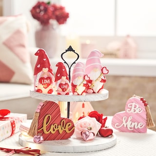 Foto 2 | Foto 2 | Set Decorativo De Gnomos Valery Madelyn Para El Día De San Valentín, 11 Cm - Venta Internacional.