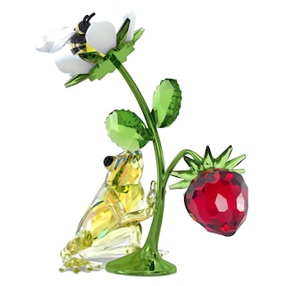 Foto 4 | Foto 4 | Figura Swarovski Idyllia Con Forma De Rana, Abeja Y Fresa - Venta Internacional.