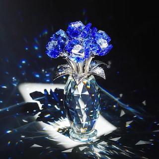 Foto 3 | Foto 3 | Pisapapeles Crystal Flower H&d Hyaline & Dora Blue Rose - Venta Internacional.