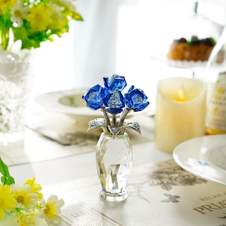 Foto 6 | Foto 6 | Pisapapeles Crystal Flower H&d Hyaline & Dora Blue Rose - Venta Internacional.