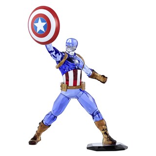 Foto 7 | Foto 7 | Figura Swarovski Marvel Capitán América Con Cristales - Venta Internacional.