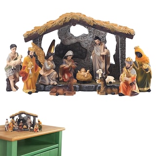 Foto 1 | Foto 1 | Set De Figuras De Resina Para Interiores Con Forma De Pesebre Lafande - Venta Internacional.