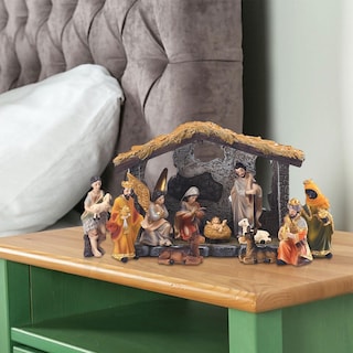 Foto 2 | Foto 2 | Set De Figuras De Resina Para Interiores Con Forma De Pesebre Lafande - Venta Internacional.