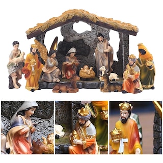 Foto 6 | Foto 6 | Set De Figuras De Resina Para Interiores Con Forma De Pesebre Lafande - Venta Internacional.