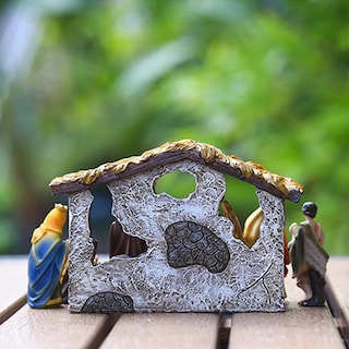 Foto 7 | Foto 7 | Set De Figuras De Resina Para Interiores Con Forma De Pesebre Lafande - Venta Internacional.