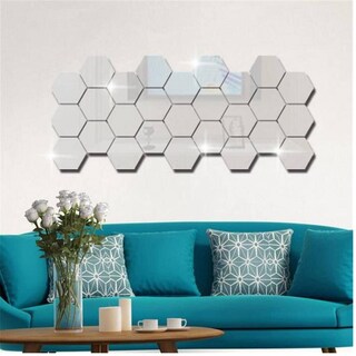 Foto 2 | Foto 2 | Adhesivo De Pared Decorativo 3d Pared Acabado Espejo 24pz