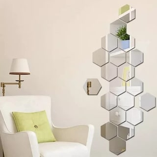 Foto 4 | Foto 4 | Adhesivo De Pared Decorativo 3d Pared Acabado Espejo 24pz