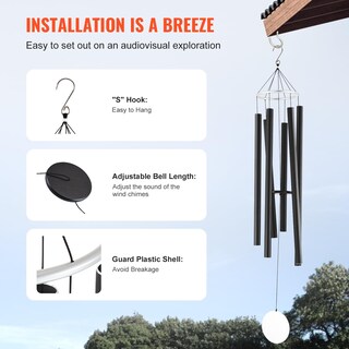 Foto 7 | Foto 7 | Campanillas De Viento Vevor 66 Deep Tone Para Decoración De Exteriores Y Jardines - Venta Internacional.