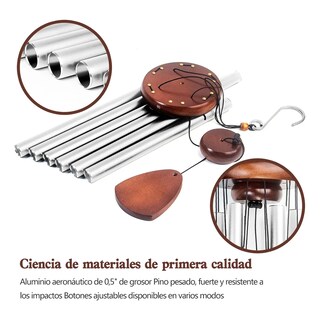 Foto 2 | Foto 2 | Campanillas De Viento Memorativas Eo Safe Imports Esi-20519 Plata