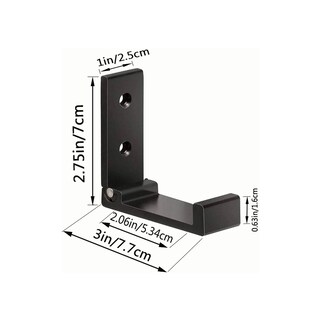 Foto 3 | Foto 3 | Set De 4 Ganchos Plegable De Aleación De Aluminio Negro