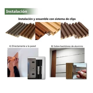 Foto 3 | Foto 3 | Panel Decorativo XIMXI color Gris de WPC Tipo Madera para Exterior 3 Piezas