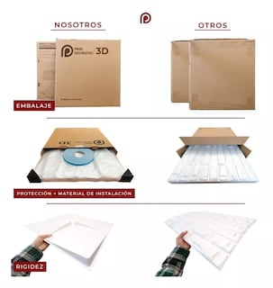 Foto 6 | Foto 6 | Panel Decorativo S106 Flor 3D color Blanco 10 Piezas