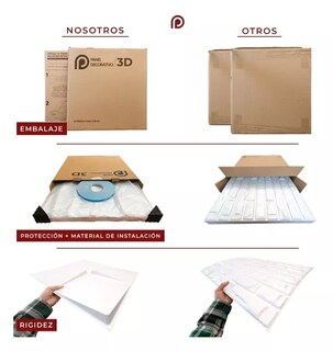 Foto 8 | Foto 8 | Panel Decorativo S040 Cuadros 3D color Blanco 10 Piezas