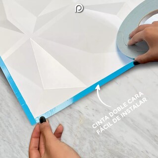 Foto 4 | Foto 4 | Panel Decorativo S125 Desfase 3D color Blanco 10 Piezas