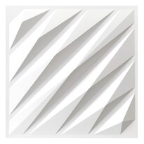 Panel Decorativo 3D Diagonal S120 color Blanco 10 PZAS