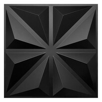 Panel Decorativo 3d Triangulo S032 Negro 10 Piezas