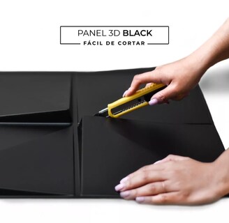 Foto 5 | Foto 5 | Panel Decorativo 3D Triángulo S008 color Negro 10 Piezas