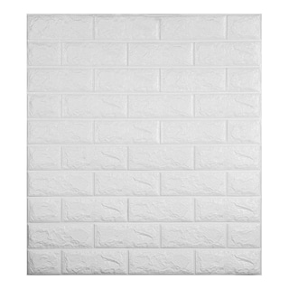 Foto 1 | Foto 1 | Panel Decorativo color Blanco Soft 3D Adhesivo para Muro
