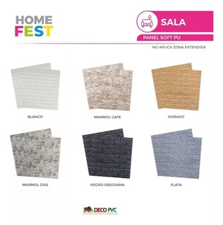 Foto 7 | Foto 7 | Panel Decorativo color Negro Soft Adhesivo 3D para Muro