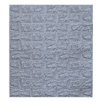 Panel Decorativo color Plata Soft Adhesivo para Muro 3D