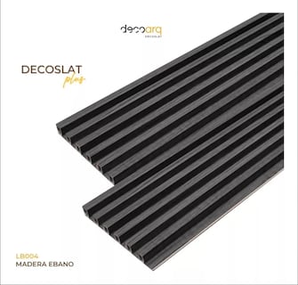 Foto 4 | Foto 4 | Lambrin Plus Panel Decorativo WPC Tipo Madera para Muro Madera Ébano