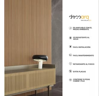 Foto 7 | Foto 7 | Lambrin Plus Panel Decorativo WPC Tipo Madera para Muro Madera Ébano