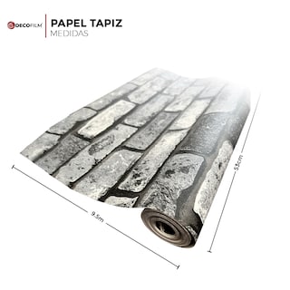 Foto 3 | Foto 3 | Papel Tapiz Deco Film Tipo Madera Cobalto