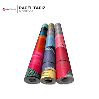 Foto 4 | Foto 4 | Papel Tapiz Deco Film plumas Azul