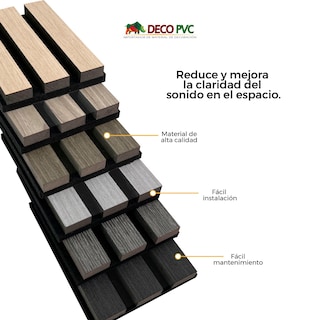 Foto 8 | Foto 8 | Lambrín Acústico Panel Decorativo 60 x 60 cm 4 Piezas