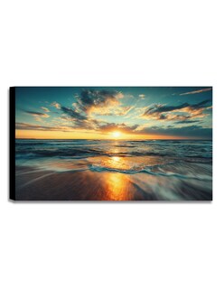 Foto 1 | Foto 1 | Cuadro Decorativo Cuadros Cuadros Amanecer En La Playa Azul 70 x 120 cm