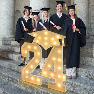 Foto 2 | Foto 2 | Decoración Con Números De Fiesta De Graduación De 2024, 1,4 M, Clase 2024 - Venta Internacional.