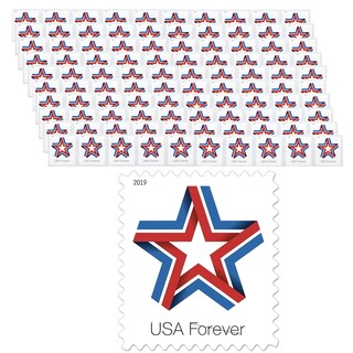 Foto 1 | Foto 1 | Sellos Postales Usps Star Ribbon 100 Forever First Class - Venta Internacional.