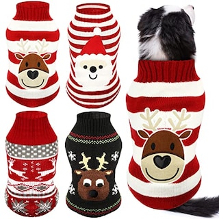 Foto 1 | Foto 1 | Suéteres Frienda Para Perros, Navidad, Halloween, Nieve, Pequeños, 4 Unidades - Venta Internacional.