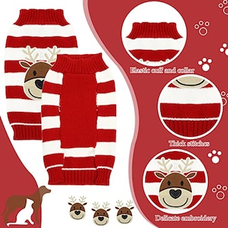 Foto 7 | Foto 7 | Suéteres Frienda Para Perros, Navidad, Halloween, Nieve, Pequeños, 4 Unidades - Venta Internacional.