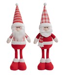 Adorno Decorativo De Papá Noel Y Muñeco De Nieve, 2 Piezas Rojo