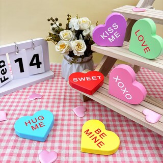 Foto 4 | Foto 4 | Decoraciones Leetous Para Conversar Con Corazones Para El Día De San Valentín, 6 Unidades - Venta Internacional.