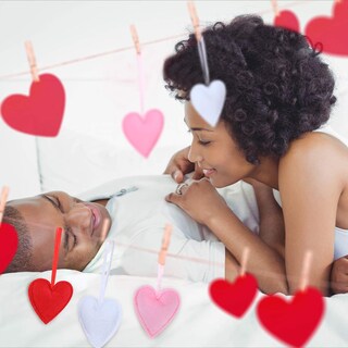 Foto 6 | Foto 6 | Adornos De Fieltro Boao Con Forma De Corazón Para El Día De San Valentín, Paquete De 20 - Venta Internacional.