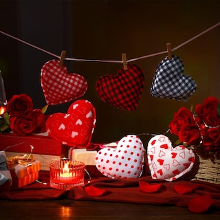Foto 7 | Foto 7 | Adornos Colgantes De Tela Con Forma De Corazón Para Tatuajes, 10 Cm, 12 Piezas - Venta Internacional.