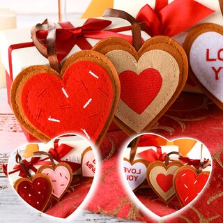 Foto 3 | Foto 3 | Ornaments Tatuo, Corazón De Fieltro Para El Día De San Valentín, 8 Cm, 24 Piezas - Venta Internacional.