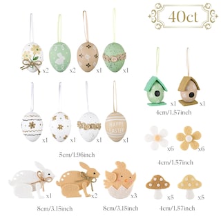 Foto 5 | Foto 5 | Adornos Pascua Valery Madelyn 40 Unidades - Venta Internacional