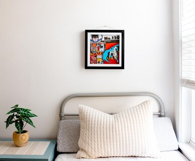 Foto 7 | Foto 7 | Expositor De Pared Dc Comics Batman #120 Con Marco De Madera 3d - Venta Internacional.