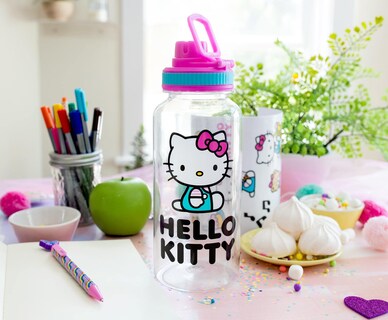 Foto 2 | Foto 2 | Botella De Agua Silver Buffalo Hello Kitty Icons De 950 Ml Con Pegatina - Venta Internacional.
