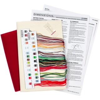 Foto 3 | Foto 3 | Dimensiones Del Kit De Punto De Cruz: Calcetín De Papá Noel Para Camión, 40 Cm - Venta Internacional.