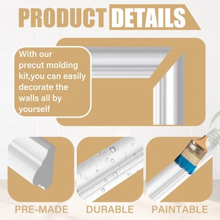 Foto 3 | Foto 3 | Kit De Molduras De Pared Pangda, Revestimiento Prefabricado Para Pelar Y Pegar - Venta Internacional.
