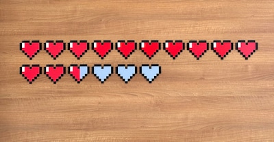 Foto 7 | Foto 7 | Decoración De Pared Con Tema De Minecraft De Kubik Letters Pixel Heart Zelda - Venta Internacional.