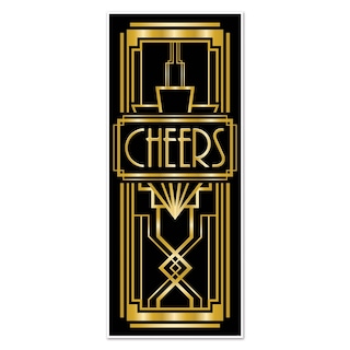 Foto 1 | Foto 1 | Funda de Puerta Beistle Black And Gold Cheers - Venta Internacional