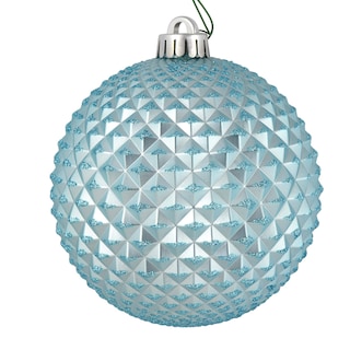Foto 1 | Foto 1 | Bola Con Purpurina Azul Durian De Ornament Vickerman, 6 Cm, 4 Bolsas - Venta Internacional.