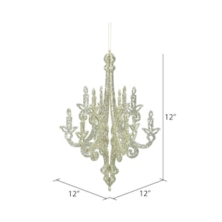 Foto 2 | Foto 2 | Candelabro Vickerman Con Purpurina De Champán Con Adorno Navideño - Venta Internacional.